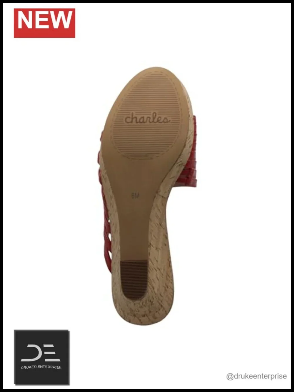 CHARLES BY CHARLES DAVID Gustavo Wedge Sandal - Faux Leather